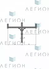 К58-0,3-0,6-1-5 кронштейн двухрожковый