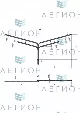 К10-2,5-2,0-1-1 кронштейн четырехрожковый